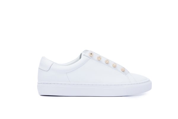 trainers sneakers white runners walking shoes piercing monreal rose gold