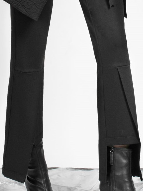 xenia asymetrical pants trousers long black monreal