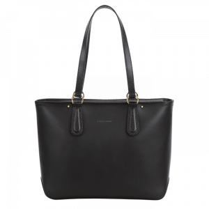 longchamp ireland black leather handbag tote shoulder leather cavalcade