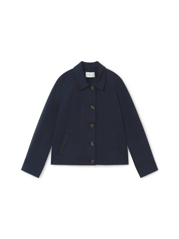 NAVY SHORT JAcket suit monreal ireland irish boutique boutique style simorra buttonned