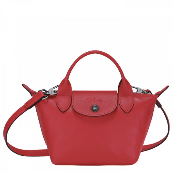 Longchamp Le Pliage Cuir bag Red | MONREAL