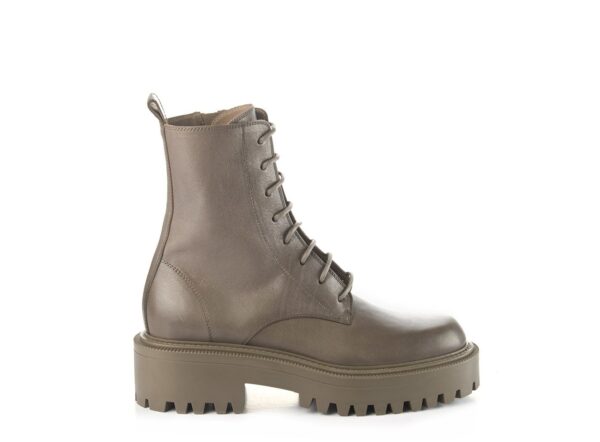 Vic Matie combat boot clay grey lace up boot