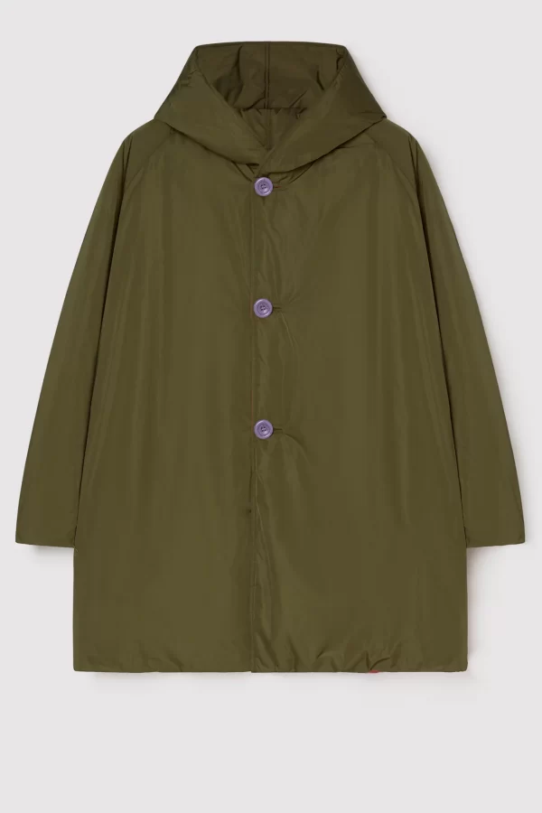 LILAC MILITARY reversible jacket raincoat