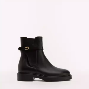 FURLA Ireland LEGACY BLACK TAN LEATHER boot ankle boot