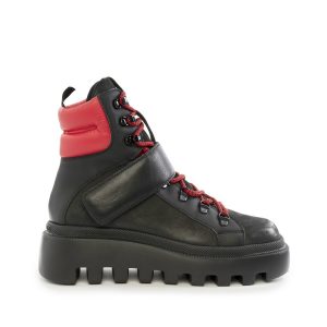 Vic Matie can meat walking boots gear black laced up chunky
