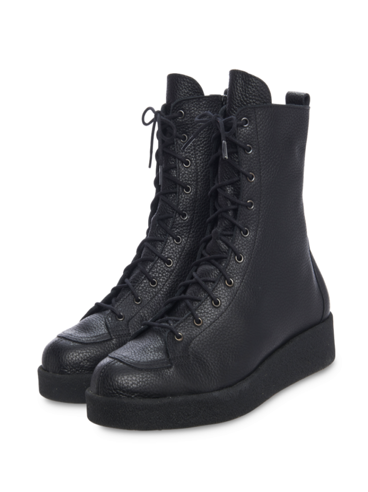 ARCHE Comley Black Laced up boots