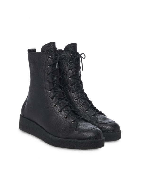 Arche ireland Baosha comedy Comley laced up boots soft leather black