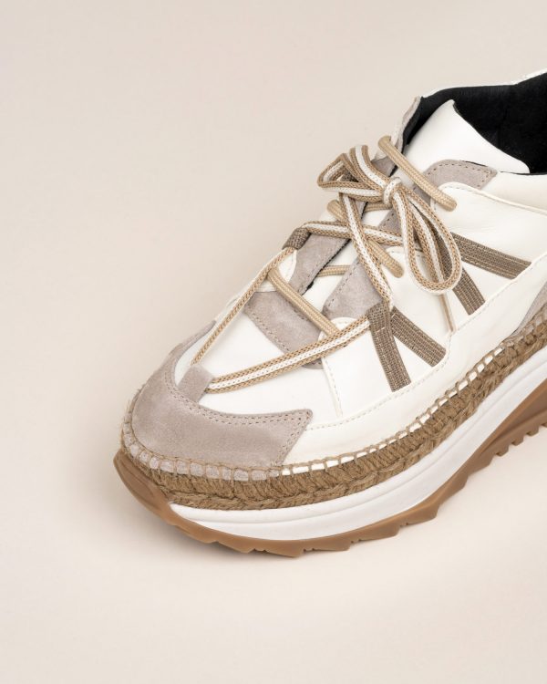 Gaimo ireland sneakers white cream ireland hand-stitched