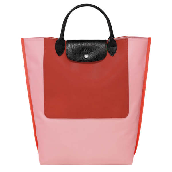 longchamp ireland cabas handbag leather tote bag re-play cabas magenta Cloud Blue Khaki Kaki Pink