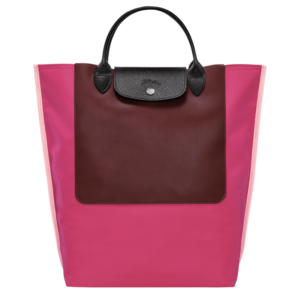 longchamp ireland cabas handbag leather tote bag re-play magenta