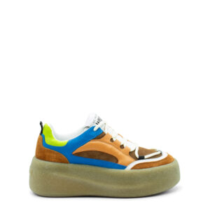 vic matie ireland sneakers shoes black grey nubuck leather mesh and split leather sneakers Creepy burnt/light blue/orange sneakers