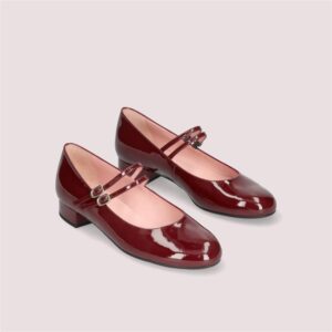 Pretty ballerinas ireland shoes flat shoes crystal shoes pumps burgundy mary jane