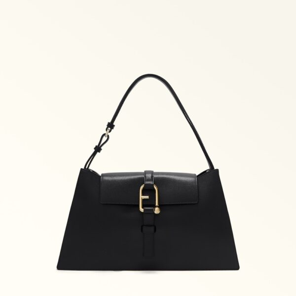 Furla Ireland handbag clutch leather tote bag cross bag nuvola boston small furla bag leather black golden shoulder bag large