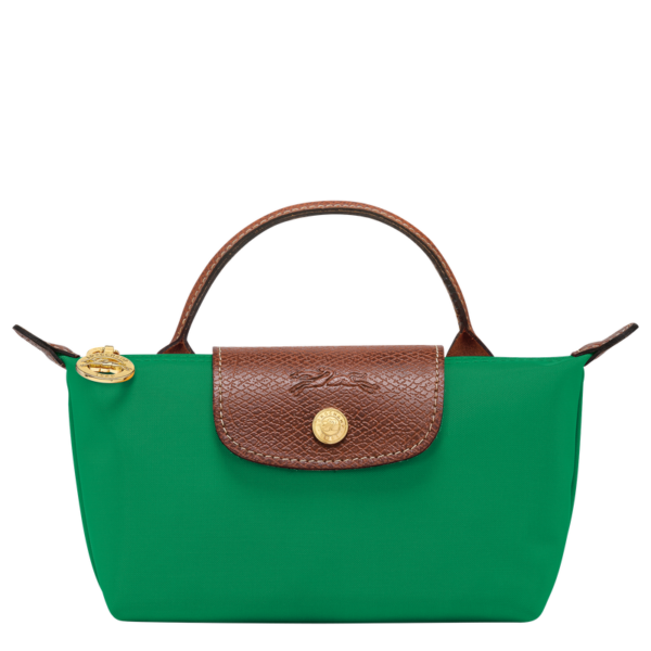 longchamp ireland le pliage tote large green cork tote M pouch