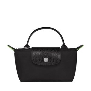 Longchamp ireland le pliage pouche cognac 34175919 green all black