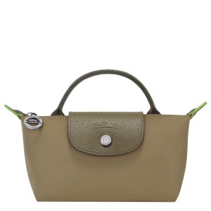 Longchamp ireland le pliage pouche cognac 34175919 green artichoke