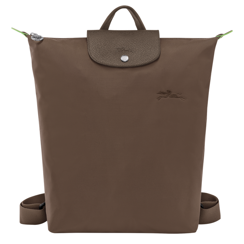 10284919813_0 LONGCHAMP Ireland Le Pliage nylon backpack terre terra brown