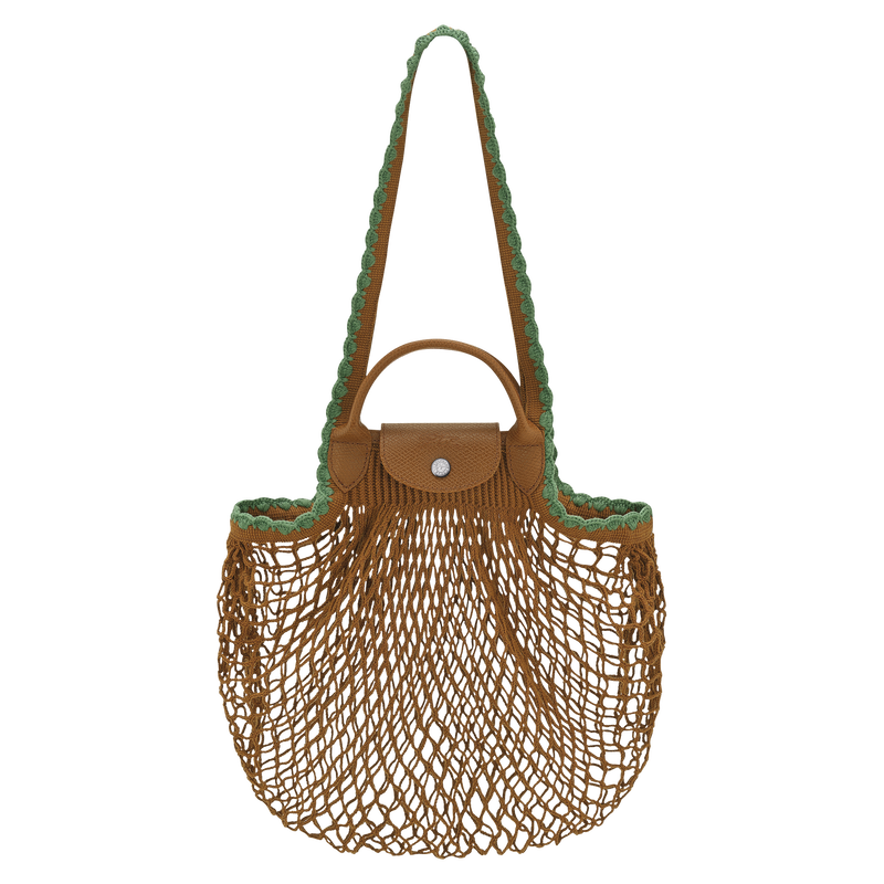 10121HGW004_0 Longchamp Ireland filet Pliage fish net bag net bag Le Pliage Collection L Mesh bag Tobacco - Canvas Reference : 10121HGW004