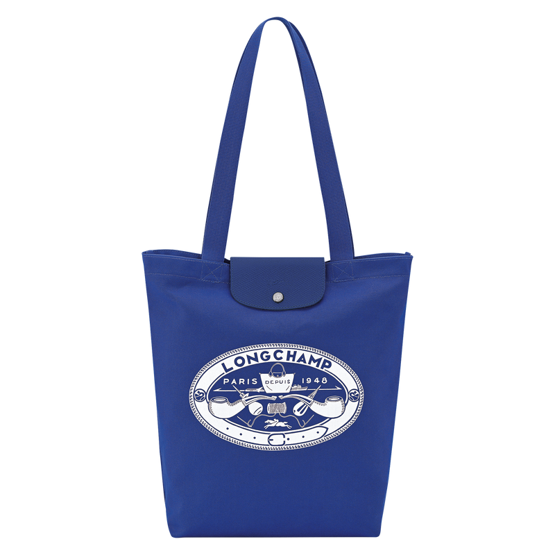 10326HIA487_0 Longchamp cork Longchamp ireland Le Pliage Collection M Tote bag Cobalt - Canvas Reference :10326HIA487
