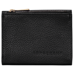 Longchamp ireland Le Foulonné Compact wallet Black - Leather