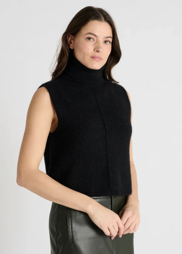 hana san ireland Odino Sleeveless Sweater - Black