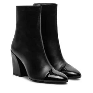 Furla essential boots soft leather black