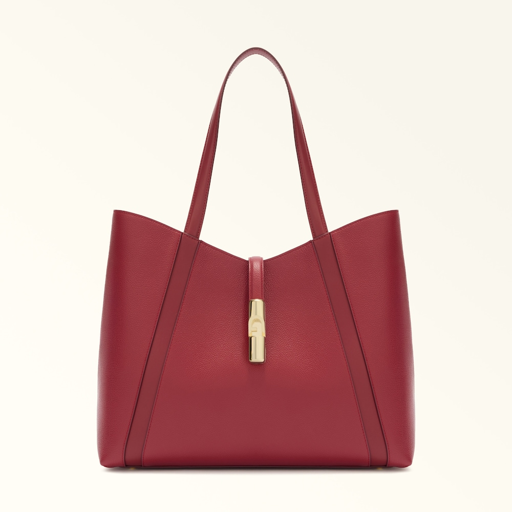 WB01788_BX3353_1007_CGQ00_M1 Furla Ireland handbag leather bag Furla Goccia Tote L wine red WB01788_BX3353_1007_CGQ00