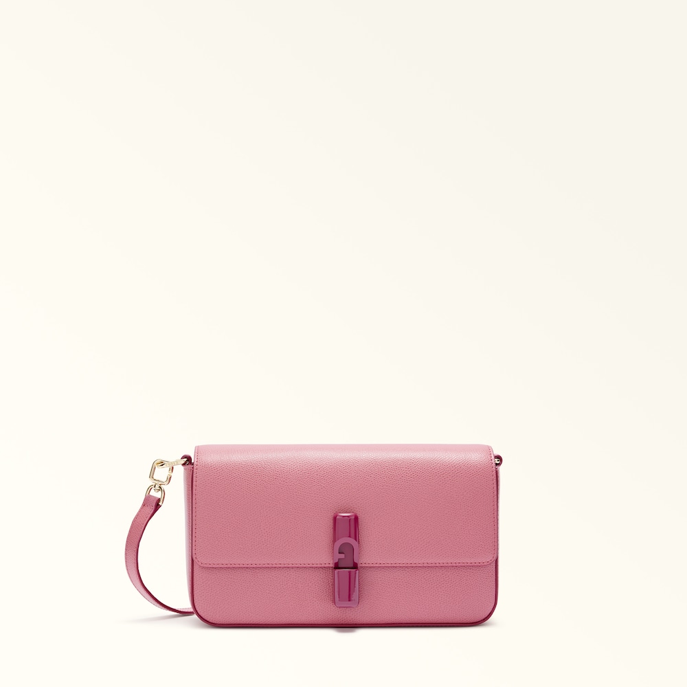 WB01826_ARE000_9001_4147S_M1 Furla Ireland handbag leather bag Furla Furla Iride Crossbody S Color: blush pink
