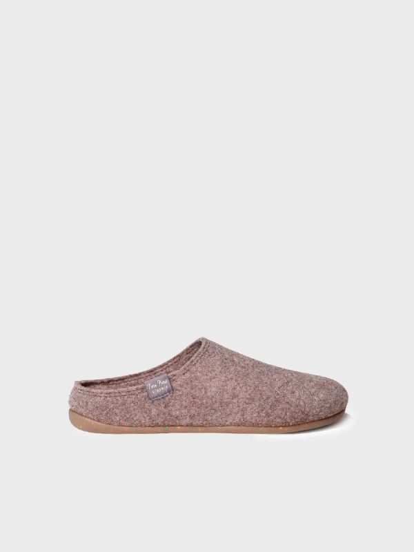 Toni Pons ireland slippers MONA-FR - Women's clog-style slipper made from recycled felt taupe
