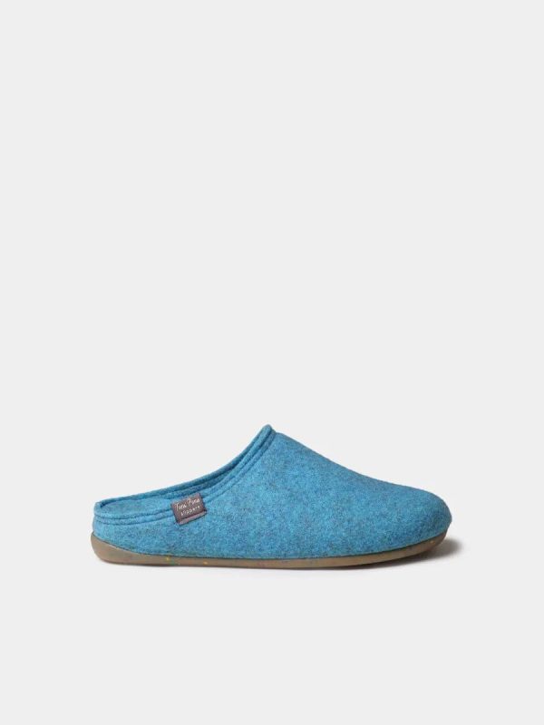 Toni Pons ireland slippers MONA-FR - Women's clog-style slipper made from recycled felt taupe red turquoise