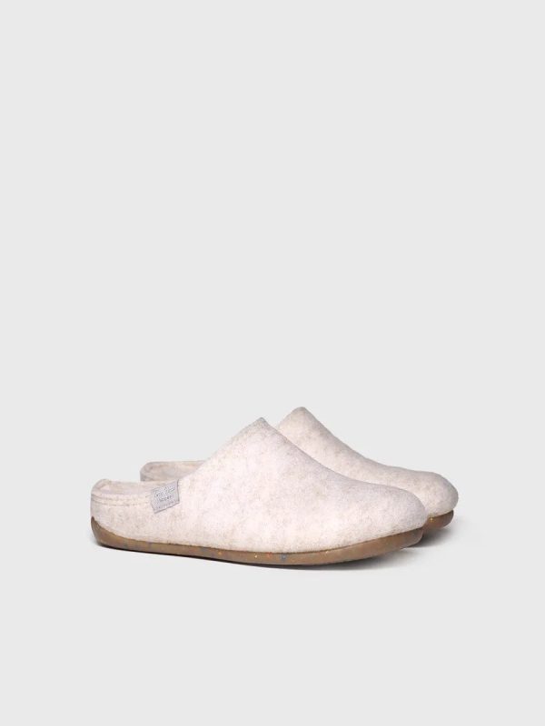 Toni Pons ireland slippers MONA-FR - Women's clog-style slipper made from recycled felt taupe red turquoise wine ecru