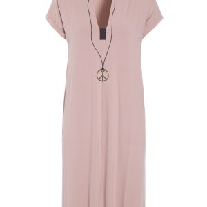 HENRIETTE STEFFENSSEN SUMMER DRESS JERSEY NUDE COLOUR pink ireland