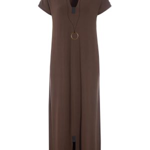 HENRIETTE STEFFENSSEN SUMMER DRESS JERSEY NUDE COLOUR pink ireland