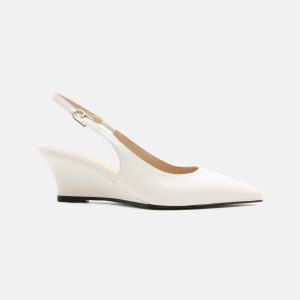 FURLA Luce Wedge Slingback panna sandal shoe Ireland