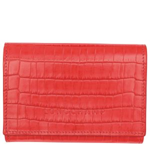 LONGCHAMP POCKET COMPACT Vermilion