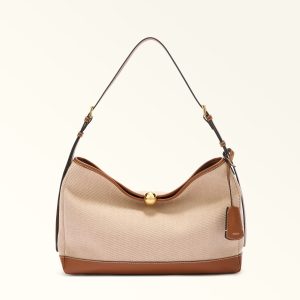 Furla Sfera Soft Shoulder Bag L Toni Cognac Ireland