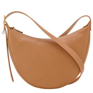 longchamp ireland le foulonne leather pecan cafe brown crossbody 10337