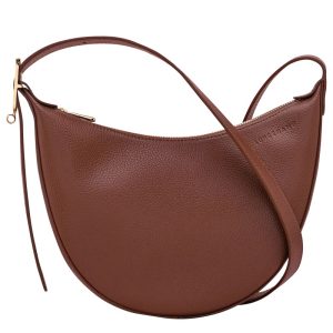 longchamp ireland le foulonne leather pecan cafe brown crossbody 10337