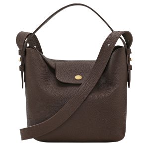 LONGCHAMP IRELAND CADENCE MOCHA BROWN BAG Crossbody bucket bag 10393HJZ